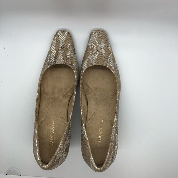 Aerosoles Bone Snake Skin Pattern Cheerful Pumps Comfort Shoes New Size 5 - Picture 9 of 13